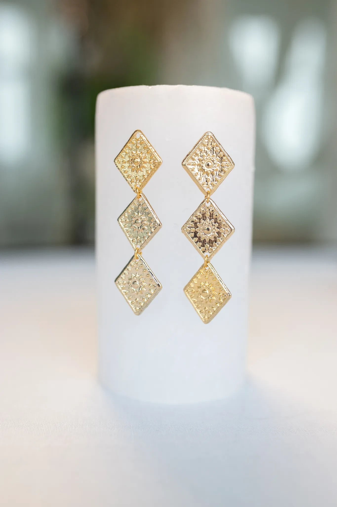 Sunrise earrings - gouden oorbellen dames