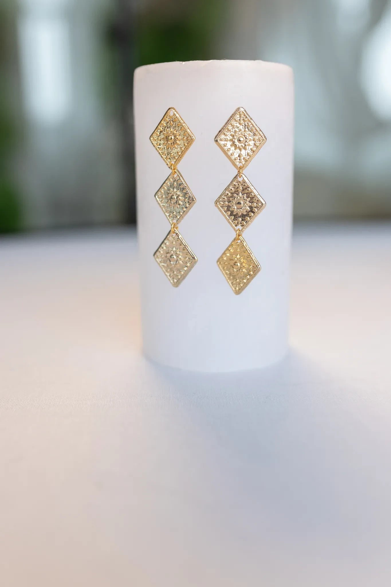 Sunrise earrings - gouden oorbellen dames